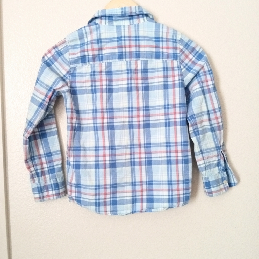 Osh Kosh & Wonder Nation Boys Bundle Button Long Sleeve Shirts - Picture 4 of 12